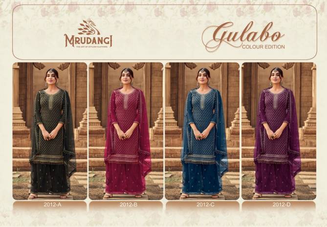 Mrudangi Gulabo 2012 Series New Festive Wear Designer Georgette Salwar Kameez Collection